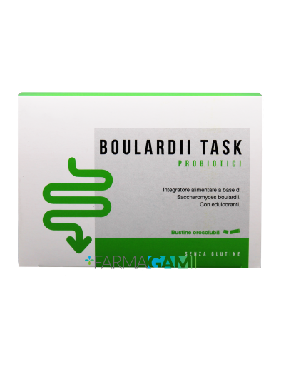 FarmaGami - Boulardii Task Integratore Probiotico 20 Bustine Orosolubili Gusto Vaniglia