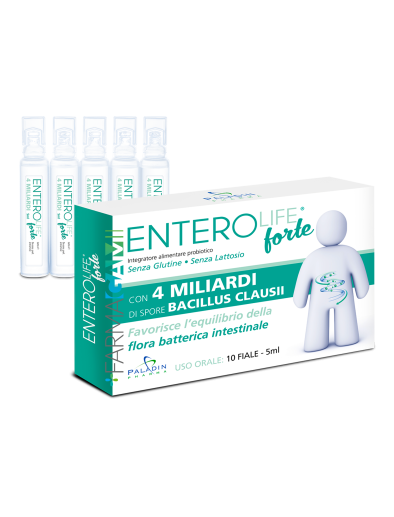 Enterolife Forte 4 Miliardi Integratore Probiotico 10 Fiale Da 5 ml