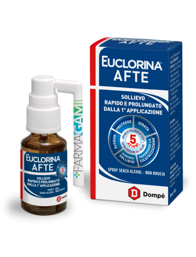 Euclorina Afte Spray Cicatrizzante Mucosa Orale 15 ml