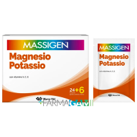 Massigen Integratore Magnesio Potassio 24+6 Bustine Omaggio