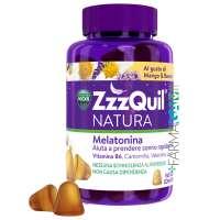 Zzzquil Natura Integratore Sonno Con Melatonina 30 Pastiglie Gommose Mango & Banana