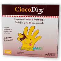 CiocoDì3 Integratore Vitamina D3 30 Tavolette Cioccolato