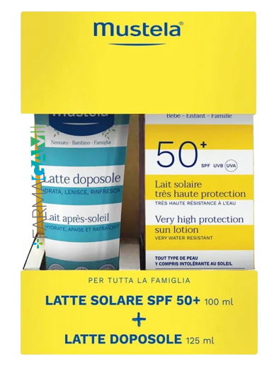 Mustela Latte Solare SPF50 100ml + Latte Doposole 125ml