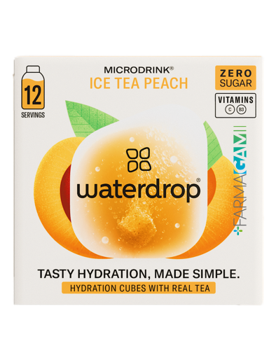 Waterdrop Ice Tea Pesca 12 Cubetti