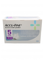 Accu-Fine Ago per Penna Da Insulina Gauge 31 x 5mm 100 pezzi