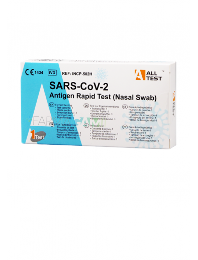 Test-Tampone Antigenico Nasale Rapido Covid-19 Alltest Autodiagnostico 1 test