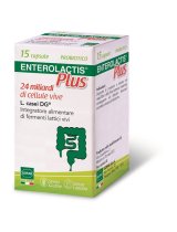 Enterolactis Plus Integratore Fermenti Lattici 15 capsule