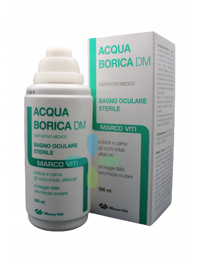 Acqua Borica per Bagno Oculare Sterile Marco Viti 500 ml