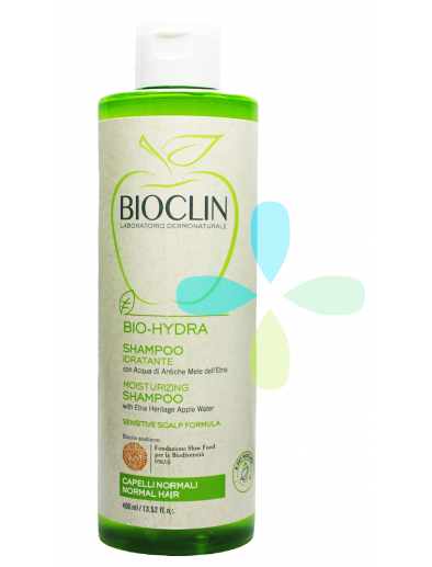 Bioclin Bio Hydra Shampoo Idratante Capelli Normali Senza Sapone Cute Sensibile 400 ml