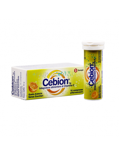 Cebion Vitamina C Compresse Effervescenti Senza Zucchero Gusto Arancia 10 Compresse