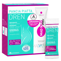 Pancia Piatta Dren Frutti Di Bosco 14 Bustine Stick Pack + Veralab Fango Attivo Cellulite 100 ml Omaggio
