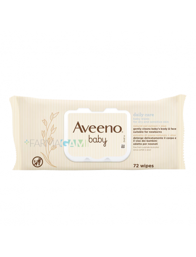 Aveeno Baby Daily Care Salviettine Umidificate Idratanti 72 Pezzi