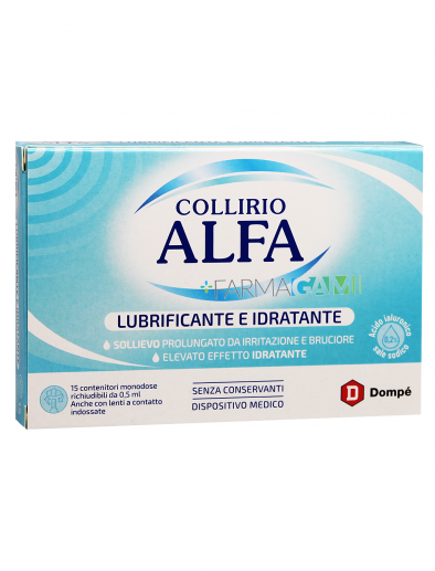 Collirio Alfa Lubrificante e Idratante Con Acido Ialuronico 15 Monodose