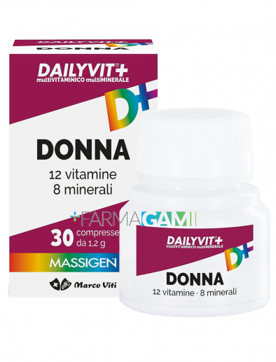 Massigen Dailyvit Donna Integratore Multivitaminico e Multiminerale 30 Compresse