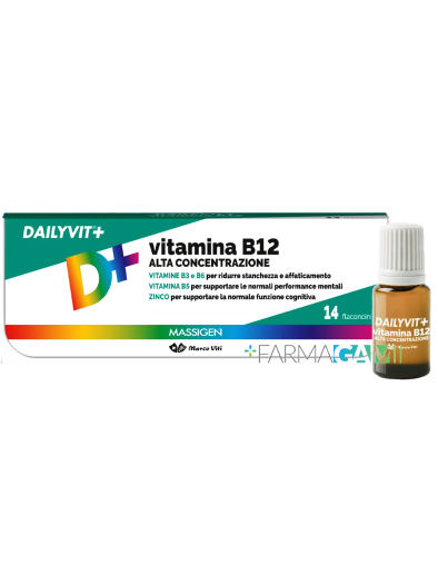 Massigen Dailyvit Vitamina B12 Alta Concentrazione 14 Flaconcini