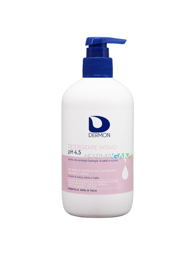 Dermon Detergente Intimo pH 4,5 Emolliente e Lenitivo 500 ml