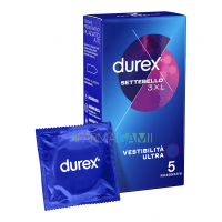 Durex Settebello 3XL Vestibilità Ultra 5 Preservativi 