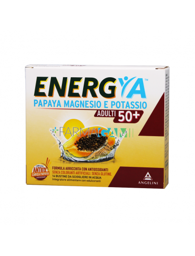 Energya Papaya Integratore Magnesio Potassio Adulti 50+ 14 Bustine