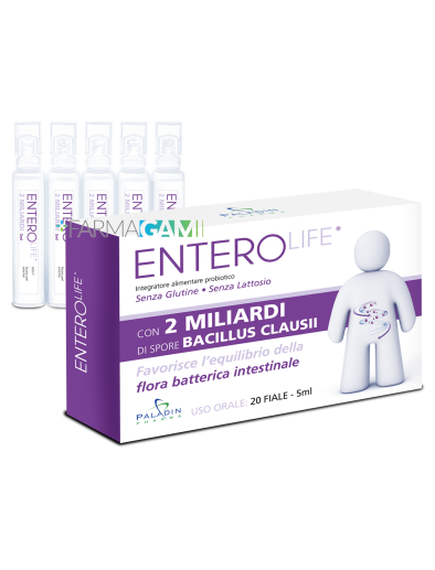 Enterolife 2 Miliardi Integratore Benessere Intestinale 20 Fiale Da 5 ml