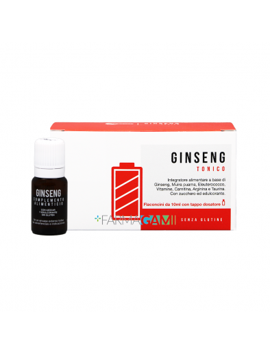 FarmaGami - Ginseng Integratore Tonico Energizzante 10 Flaconcini