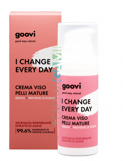 Goovi Crema Viso Antirughe Pelli Mature Con Estratto Di Agave 50 ml