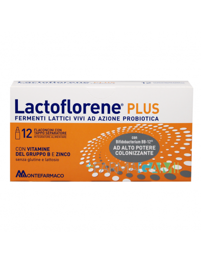 Lactoflorene Plus Integratore Fermenti Lattici Azione Probiotica 12 Flaconcini 