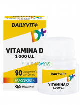 Massigen Dailyvit Integratore Vitamina D 1000 Ui 90 Capsule Softgel