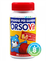 Orsovit Vitamine Per Bambini 60 Caramelle Gommose Gusto Frutta
