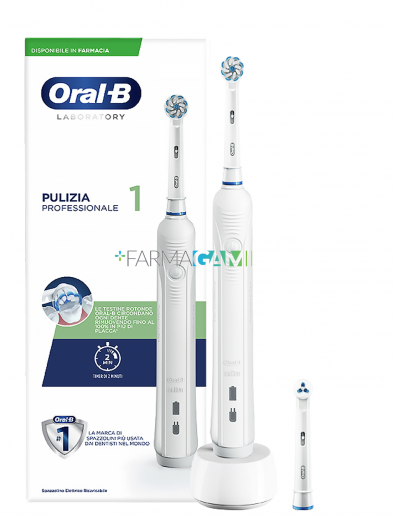 Oral-B Power Pro 1 Spazzolino Elettrico Protezione Gengive Pulizia Professionale