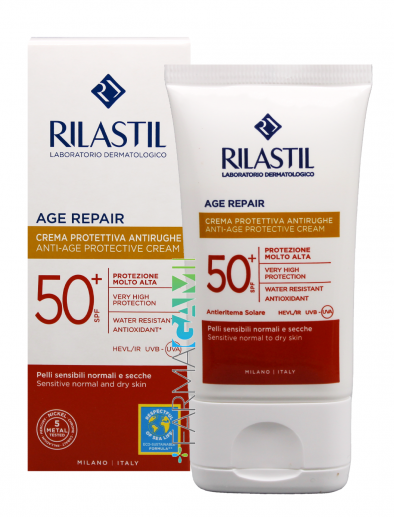 Rilastil Sun Age Repair Spf50+ Crema Protettiva Antirughe 40 ml