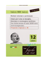 Fiocchi Di Riso Talco Non Talco Sticker Profumati 12 Pezzi