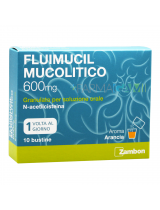 Fluimucil Mucolitico 600 mg Granulato Soluzione Orale 10 Bustine Senza Zucchero