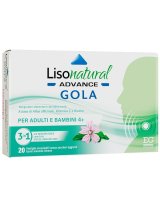 LisoNatural Advance Gola 20 Pastiglie Mentolo-Limone
