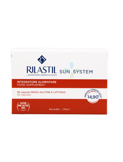 RILASTIL SUN SYSTEM INTEGRATORE ANTIOSSIDANTE 30 CAPSULE SENZA GLUTINE