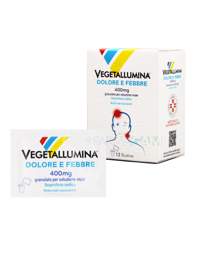 VEGETALLUMINA DOLORE E FEBBRE 400 MG ibuprofene 12 bustine