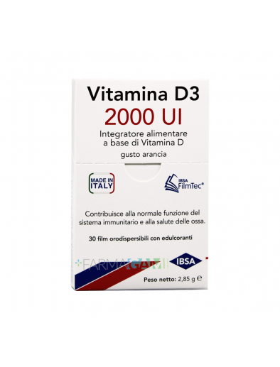 Vitamina D3 Integratore IBSA 2000 UI 30 Film Orali