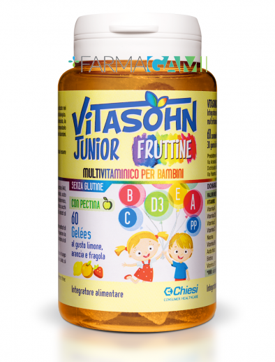 Vitasohn Junior Fruttine Integratore Multivitaminico 60 Caramelle