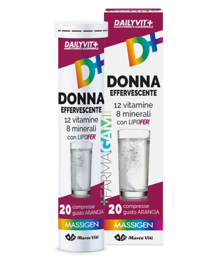 Massigen Dailyvit Donna Integratore Multivitaminico e Multiminerale 20 compresse Effervescenti