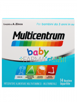 Multicentrum Baby Integratore Multivitaminico +3 Anni 14 Bustine Effervescenti