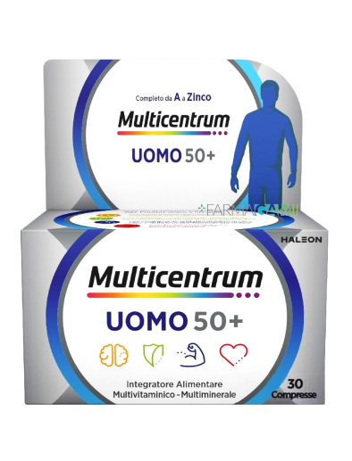 Multicentrum Uomo 50+ Integratore Multivitaminico 30 compresse 