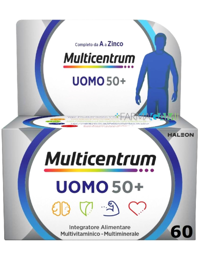 Multicentrum Uomo 50 + Integratore Multivitaminico 60 compresse