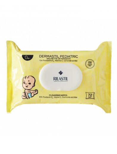 Rilastil Dermastil Pediatric Salviette Detergenti pH fisiologico 72 pezzi