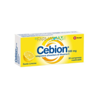 Cebion Vitamina C 500 mg 20 Compresse Masticabili Limone