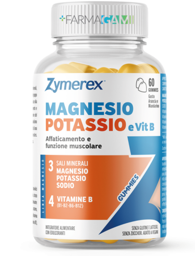 Zymerex Magnesio Potassio e Vitamina B 60 Gummies