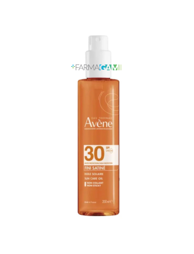 Avene Solare Olio Satinato SPF30 200 ml – Alta Protezione Corpo