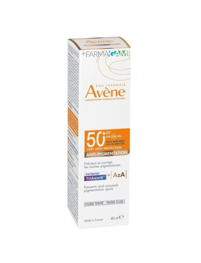 Avène Solare Fluido Colorato Anti-Macchie SPF50+ Protezione Solare Viso Uniformante