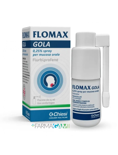 Flomax Gola Spray 0,25% Flurbiprofene 15 ml (Scad. Fine 10/2026)