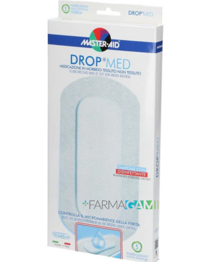 Master-Aid® Drop® Med Medicazione In Morbido Tessuto Non Tessuto 10,5x20 cm 5 Pezzi