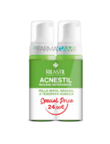 Rilastil Acnestil Mousse Detergente Bipack 2 x 165 ml