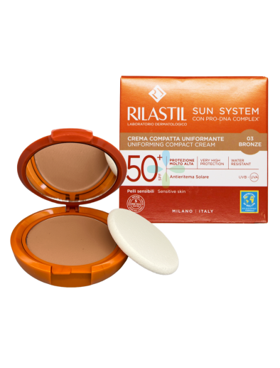 Rilastil Sun Crema Compatta Uniformante Bronze SPF50+ 10 g